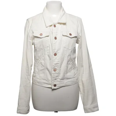 Denim jacket (White) from Broken Arrow Cotton