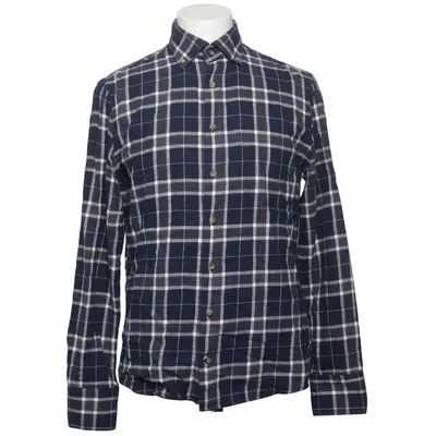 Flanellen overhemd (Blauw, Wit, Grijs) van Lagency Katoen