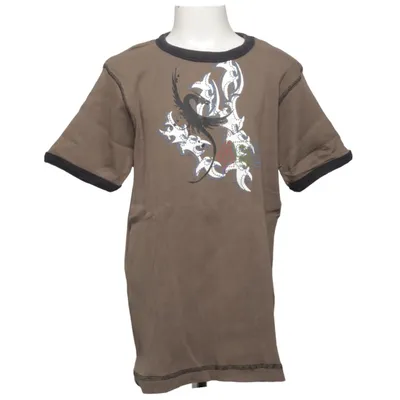 T-shirt (Brun, Sort) fra Cinema Bomuld