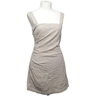 Jurk (Beige) van Abercrombie & Fitch Katoen, Elastaan, Linnen, Polyester