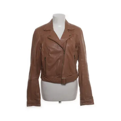 Bikerjacka (Brun) från 365 Sunshine Skinn, Polyester, Bomull