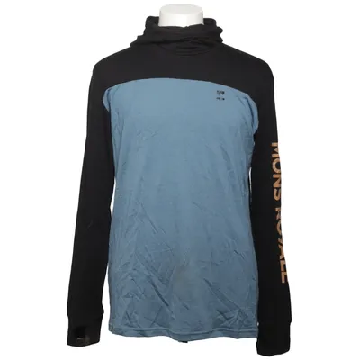Capuchon sweater (Zwart, Blauw) van Mons Royale Merinowol