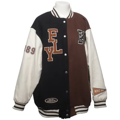 Varsity jacket (Black, Brown, White) from Karl Kani Polyester, Wool
