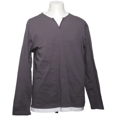Long sleeve T-shirt (Gray, White) from Aowofs Cotton