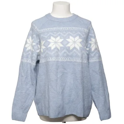 Weihnachtspullover (Blau, Weiß) von Esmara Acryl, Elasthan, Recyceltes Polyester, Wolle