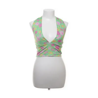 Halterneck top (Grøn, Pink, Gul, Flerfarvet) fra Shein
