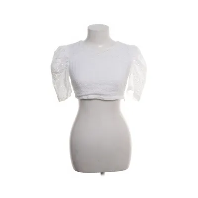Crop top (Wit) van Loavies Katoen, Polyester
