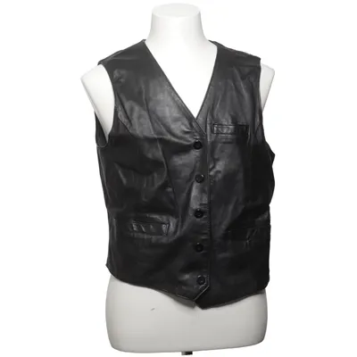 Leather vest (Black) Leather, Polyester