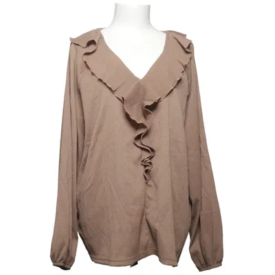 Bluse (Beige) fra Ellos Elastan, Polyester