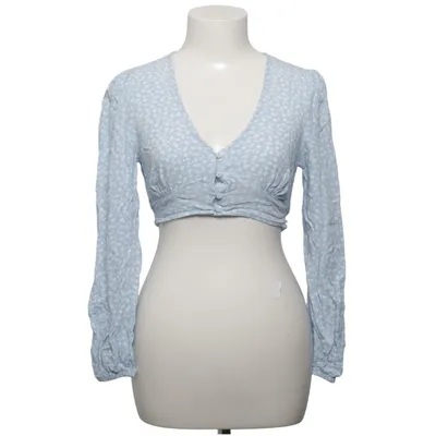 Crop top (Blue, White) from Monki Viscose