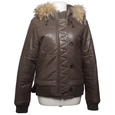 Lederjacke (Braun) von River Woods Pelz, Leder