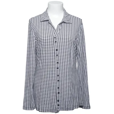 Shirt (Zwart, Wit) van Vivance Collection Elastaan, Viscose