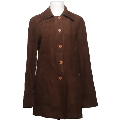 Jacket (Brown) from Roccobarocco Polyester, Viscose