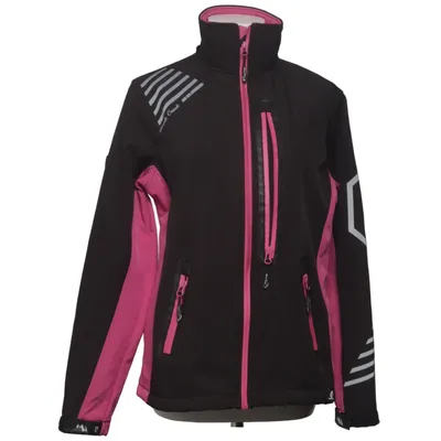 Softshelljacka (Svart, Rosa) från Rock Creek Elastan, Polyester