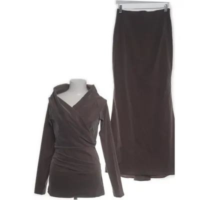 Set (Bruin) van Talbot Runhof Elastaan, Polyester, Zijde