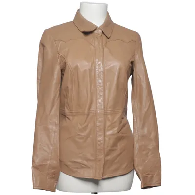 Leather jacket (Beige) from Ibana Leather