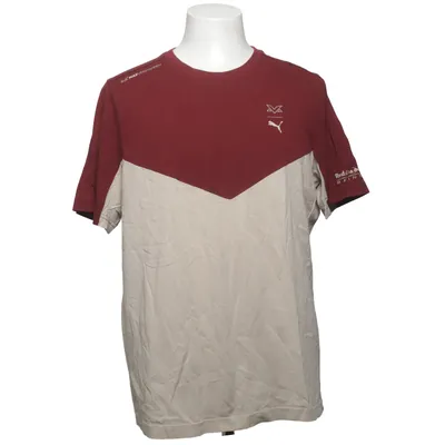 T-shirt (Rouge, Beige) de Puma Coton, Polyester