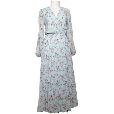 Maxi dress (Blue, Multicolored) from Fervente Elastane, Polyester, Viscose