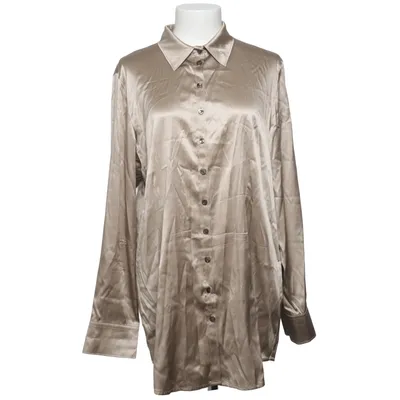 Skjorta (Beige) från Exquisit Elastan, Silke