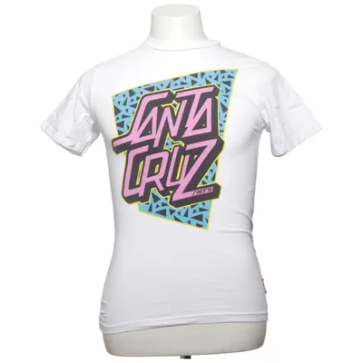 T-shirt (White, Multicolored) from Santa Cruz Cotton