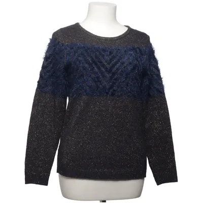 Pull-over (Bleu, Or) de Margit Brandt Acrylique, Coton, Polyamide, Polyester, Laine