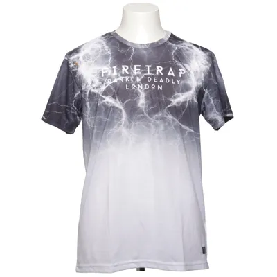 T-shirt (Zwart, Wit) van Firetrap Polyester