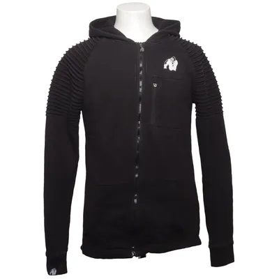 Hoodie (Black) from Gorilla Wear Cotton, Polyester