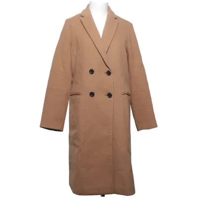Frakke (Beige) fra Forever 21 Akryl, Polyamid, Polyester, Uld