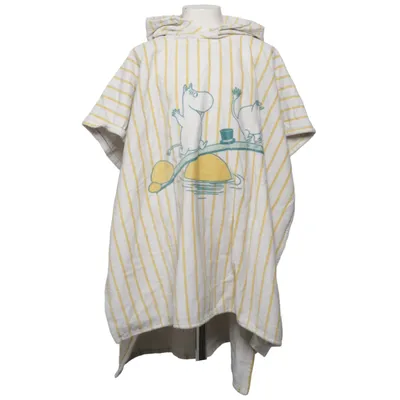 Bath cape (White, Yellow) from Moomin Cotton