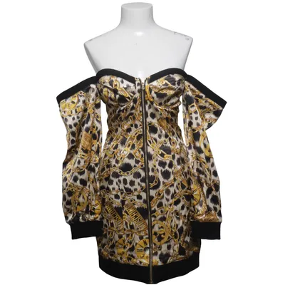 Klänning (Gul, Svart, Vit) från H&M x Moschino Akryl, Bomull, Elastan, Polyester, Viskos