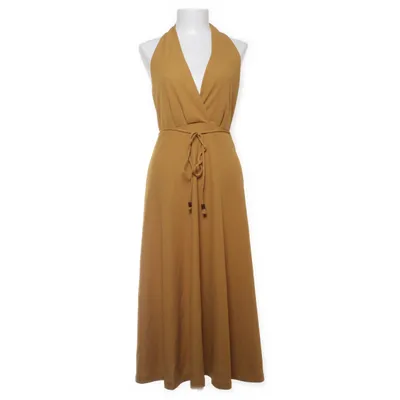 Neckholderkleid (Gelb) von Zara Elasthan, Polyester