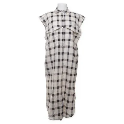 Skjortklänning (Svart, Vit) från Massimo Dutti Bomull, Linne