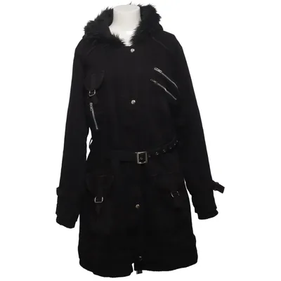 Parka (Black) from Gothicana by EMP Cotton, Polyester