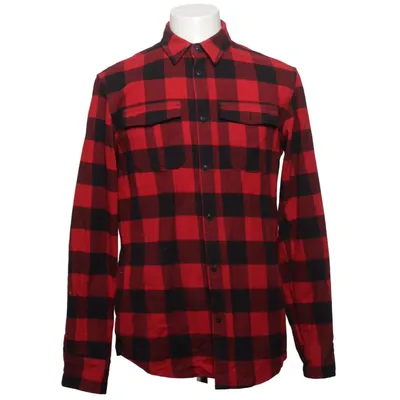 Flanellen overhemd (Rood, Zwart) van Bluewear Katoen