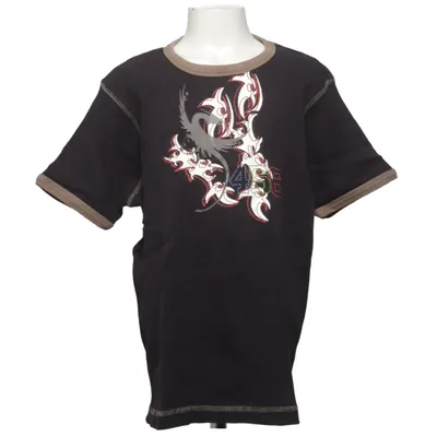 T-shirt (Sort, Beige) fra Cinema Bomuld