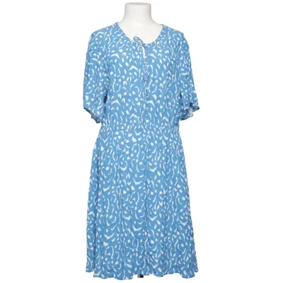 Jurk (Blauw, Wit) van Anna Viscose