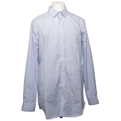 Shirt (Blue, White) from Hawes & Curtis Cotton