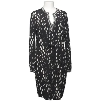 Robe (Noir, Blanc) de Piazza Sempione Cupro, Élasthane, Soie