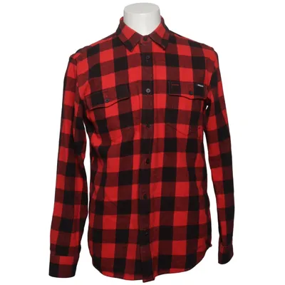 Flannel skjorte (Rød, Sort) fra DePalma Workwear Bomuld