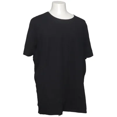 T-shirt (Zwart) van Man Katoen, Elastaan