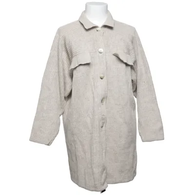 Cardigan (Beige) van Maria Westerlind Linnen, Viscose, Wol