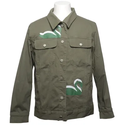 Veste en jean (Vert) de Skogen Coton, Élasthane