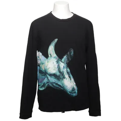 Langærmet t-shirt (Sort, Flerfarvet) fra Vailent Pure Bomuld