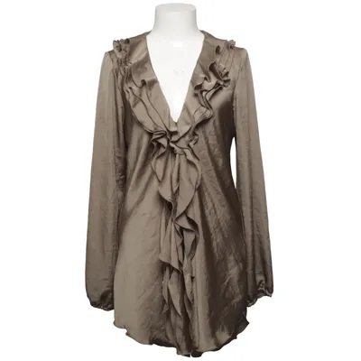 Blouse (Brown) from Branting Polyester