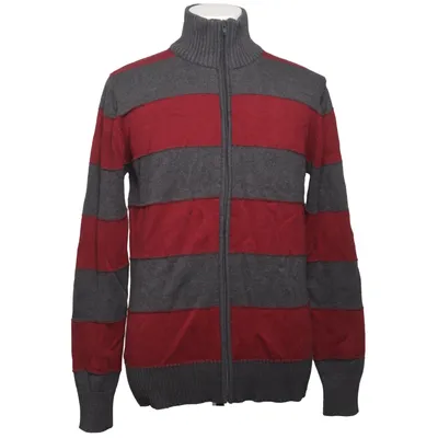 Cardigan (Red, Gray) from JC Cotton