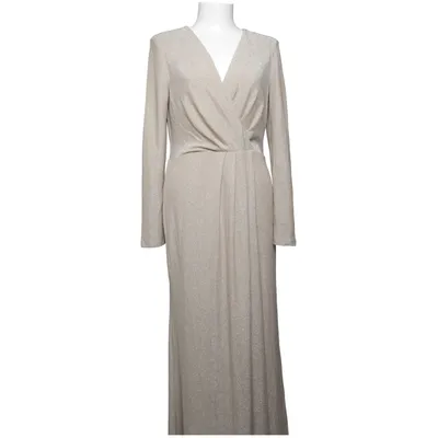 Maxi dress (Beige) from Goddiva Elastane, Polyester