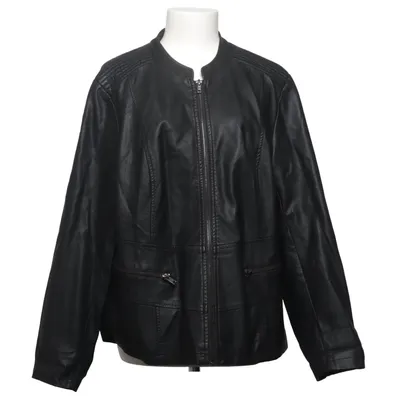 Jacka (Svart) från Zizzi Polyester, Polyuretan, Viskos