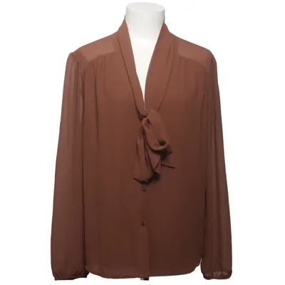 Pussy bow blouse (Brown) from London Fog Polyester