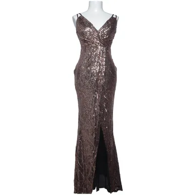 Evening gown (Brown, Black) from Miss Ord Cotton, Polyester