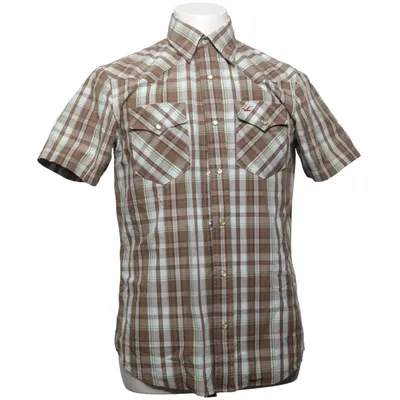 Korte mouwen shirt (Bruin, Wit, Groen) van Hollister Katoen